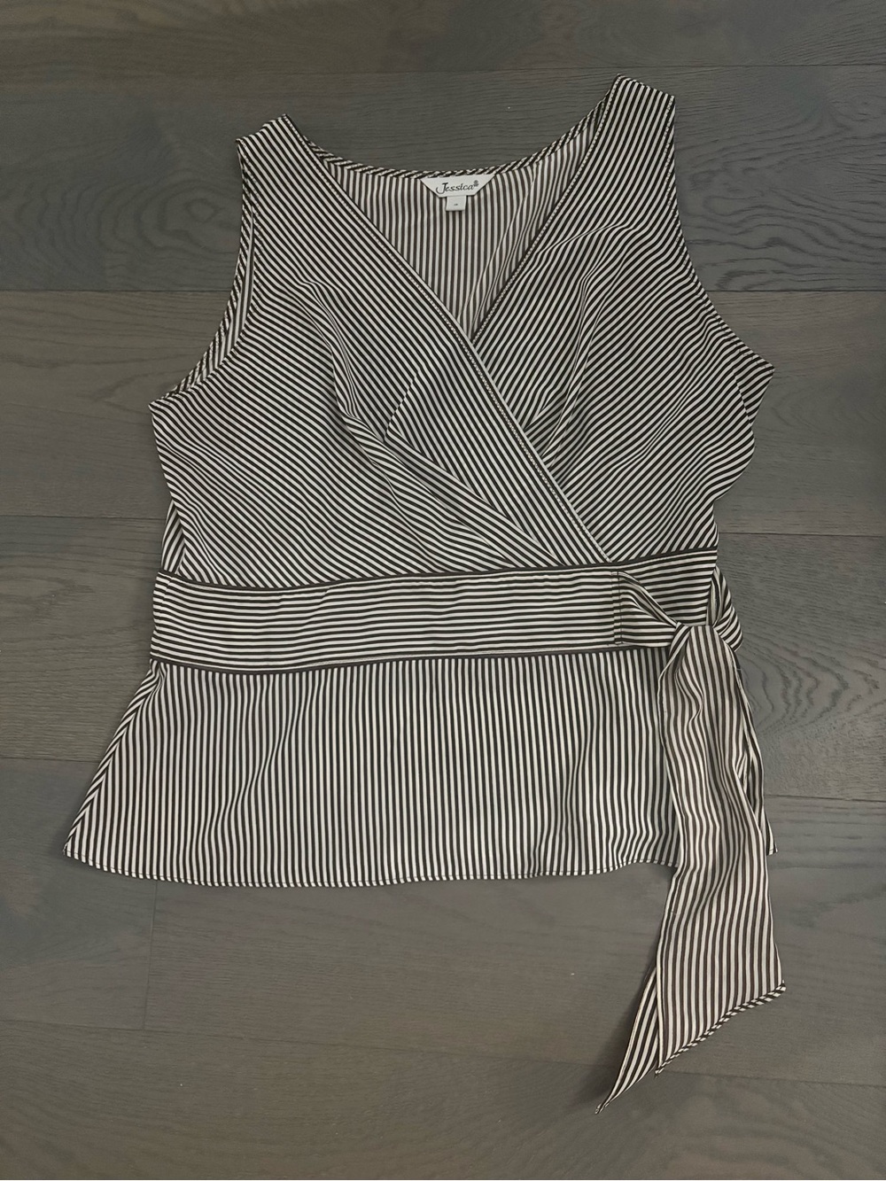 Jessica striped blouse sz 16 girls NWT